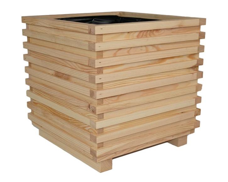 Plantenbak geimpregneerd hout 40 x 40 x 40 cm, Tuin en Terras, Bloembakken en Plantenbakken, Verzenden
