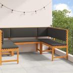 vidaXL Tuinbank set 5 pcs Bruin Massief Acacia Hout, Tuin en Terras, Verzenden, Nieuw