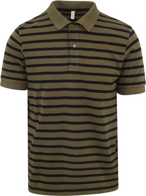 Sun68 Poloshirt Strepen Groen maat Maat 52/54 (L) Heren, Kleding | Heren, Polo's, Groen, Nieuw, Maat 52/54 (L), Verzenden