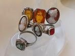 Argent, Collection de 7 pièces - Bague - Art Nouveau/Deco, Antiek en Kunst