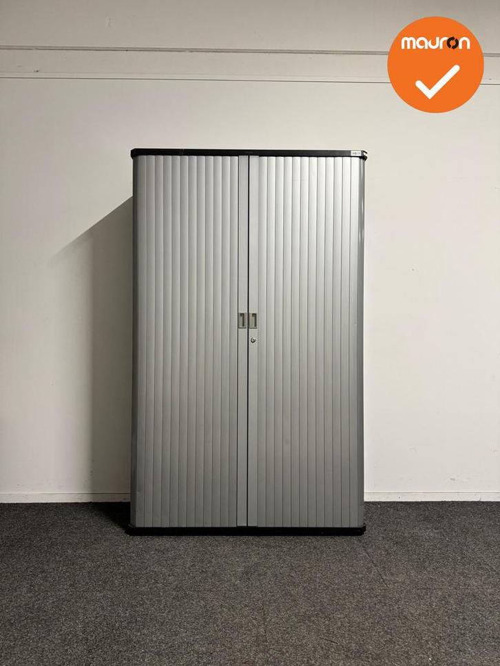 Gispen octa  Roldeurkast - 195x120x50cm - Donkerblauw met zi, Articles professionnels, Aménagement de Bureau & Magasin | Mobilier de bureau & Aménagement