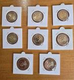 Italie. 2 Euro 2009/2025 (8 monete) (Sans Prix de Réserve), Postzegels en Munten