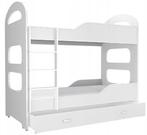Wit Stapelbed Met Matras 190x80 | OP = OP | Tweede Kansje, Verzenden, Tweepersoons, Minder dan 160 cm, 190 cm of minder