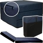 Campingmatras Navy Blue 195x65x10 | Opvouwbaar | OP=OP!, Ophalen of Verzenden, Nieuw, 1-persoons