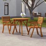 vidaXL Tuintafel Ø 85 cm massief acaciahout, Tuin en Terras, Verzenden, Nieuw