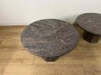 Centre de table - Pierre, Granit - Paire de petites tables