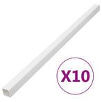 vidaXL Kabelgoot 60x40 mm 10 m PVC, Verzenden, Nieuw