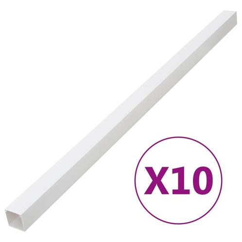 vidaXL Kabelgoot 60x40 mm 10 m PVC, Computers en Software, Pc- en Netwerkkabels, Nieuw, Verzenden