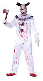 Killer clown Halloween Kostuum Heren Bebloed, Nieuw, Verzenden