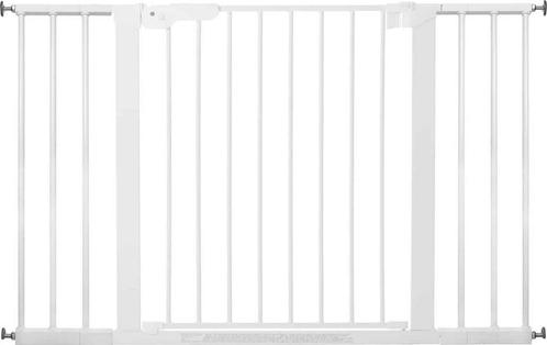 Baby Dan Premier Wit Klemhek gate met 6 extensions 112 -, Kinderen en Baby's, Traphekjes, Zo goed als nieuw, Verzenden