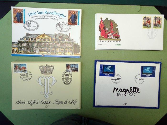 België 1990/2000 - Groot lot van telkens 10, Postzegels en Munten, Postzegels | Europa | België