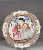 Bord - Porselein - Famille Rose diepe plaat, Antiek en Kunst