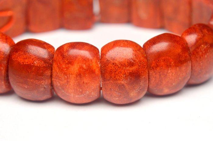 Rood koraal - Armband, Verzamelen, Mineralen en Fossielen
