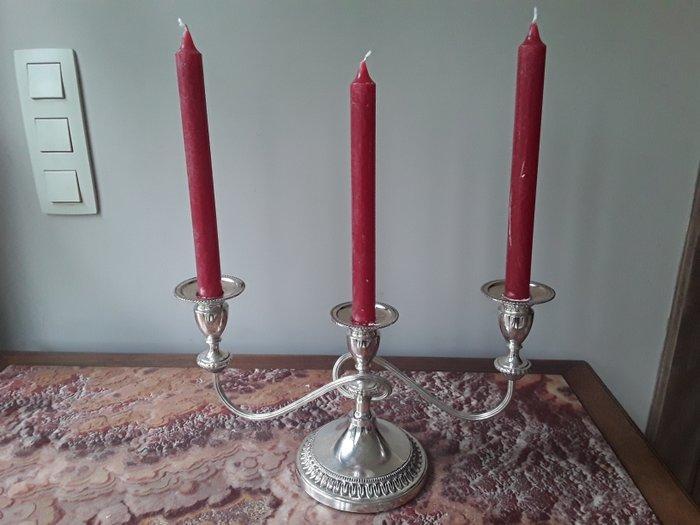 Kandelaar - Verzilverd - Britse candelabrum 1950 - Sheffield, Antiek en Kunst, Curiosa en Brocante