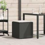 vidaXL Kussenbox met opslag Zwart 50 x 50 x 50 cm poly, Tuin en Terras, Bergingen en Tuinkasten, Verzenden, Nieuw
