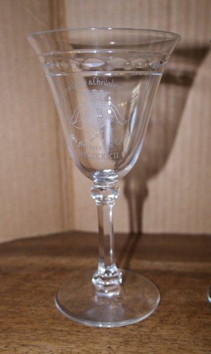 Drinkservies (3) - Kelkglas - Kristal -, Antiek en Kunst, Antiek | Glaswerk en Kristal