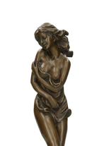 STB-ART - sculptuur, A pensive man - 37 cm - Brons, Marmer