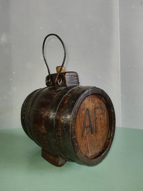 Baril - bois de chêne et fer forgé - Petite canette de, Antiek en Kunst, Antiek | Overige Antiek