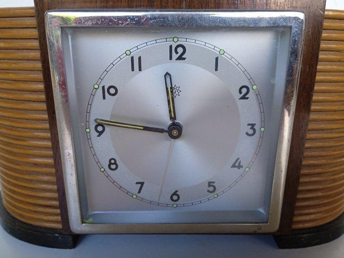 Tafelklok - Junghans - Vintage Hout - 1950-1960 - precies, Antiek en Kunst, Curiosa en Brocante
