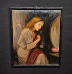 Europese school (XX) - Donna con specchio