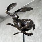 sculptuur, NO RESERVE PRICE - Speckled bronze Rabbit on