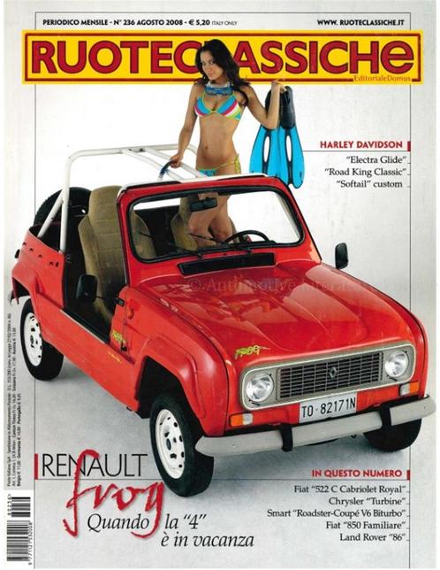 2008 RUOTECLASSICHE MAGAZINE 236 ITALIAANS, Boeken, Auto's | Folders en Tijdschriften