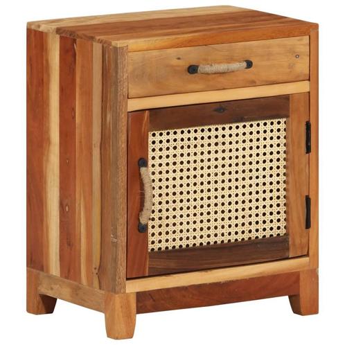 vidaXL Nachtkastje 40x30x50 cm massief gerecycled hout, Huis en Inrichting, Slaapkamer | Nachtkastjes, Nieuw, Verzenden