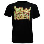 Billie Eilish Neon Graffiti T-Shirt Zwart - Officiële, Nieuw