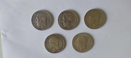 België. Leopold I / Leopold II. 5 Francs 1850/1870 (Zonder, Postzegels en Munten, Munten | Nederland