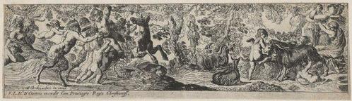 Pierre Brebiette (1598-1642) - Satiri e putti che giocano, Antiek en Kunst, Antiek | Overige Antiek