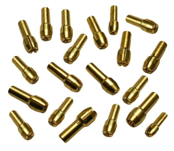 Complete set van 20 spantangen (4.8 mm), voor o.a. dremel, Doe-het-zelf en Bouw, Gereedschap | Overige machines, Nieuw, Verzenden