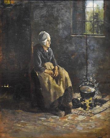 Johannes Willem Simon de Groot (1877-1956) - Interieur met