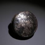 Chimu, Peru Zilver Tamba - Oorbel. 4 cm D. 1100 - 1400 na, Verzamelen