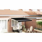 vidaXL Inklapbare Luifel Zwart 350 x 250 cm Stof, Tuin en Terras, Verzenden, Nieuw