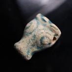 Égypte ancienne Faïence Amulette - Ram-Head – Période, Verzamelen