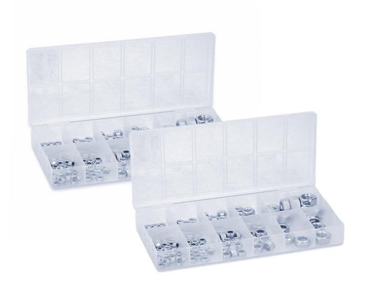 Set borgmoeren en standaard zeskantmoeren (totaal 326 stuks, Doe-het-zelf en Bouw, Gereedschap | Overige machines, Nieuw, Verzenden