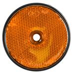 Ronde reflector (oranje, 6 cm diameter, 1 cm dikte, met sch, Doe-het-zelf en Bouw, Verzenden, Nieuw