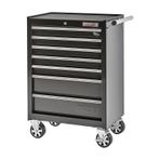 Gereedschapswagen zwart 7 laden gevuld met kunststof bakken, Doe-het-zelf en Bouw, Ophalen of Verzenden, Nieuw