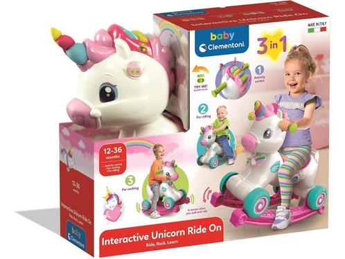 Clementoni - Interactieve Eenhoorn - Hobbelpaard en, Huis en Inrichting, Woonaccessoires | Overige, Zo goed als nieuw, Verzenden