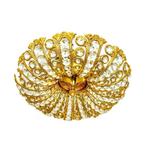 Plafondlamp - Messing, Kristal, Antiek en Kunst