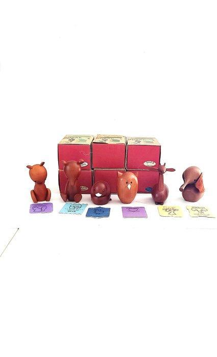 Wooden animals - Royal Pet - Figuur -  Senshukai (6) -, Antiek en Kunst, Antiek | Overige Antiek