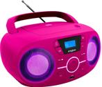 Draagbare Radio CD-Speler roze - USB - Roze Bigben CD61RS..., TV, Hi-fi & Vidéo, TV, Hi-fi & Vidéo Autre, Verzenden