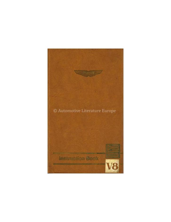 1972 ASTON MARTIN V8 SALOON INSTRUCTIEBOEKJE ENGELS, Auto diversen, Handleidingen en Instructieboekjes