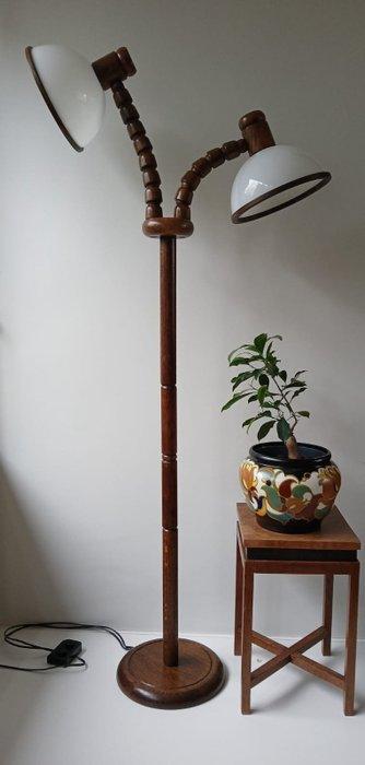 Steinhauer - Staande lamp - Eik - Vintage, Antiquités & Art, Art | Objets design