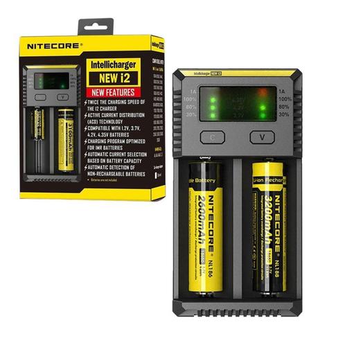 Nitecore I2 oplader lader voor 18650 batterijen batterij, Audio, Tv en Foto, Fotografie | Accu's en Batterijen, Nieuw, Verzenden