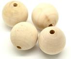 Houten kralen 30 mm per stuk, Hobby en Vrije tijd, Nieuw