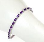 Zonder Minimumprijs - Armband - 18 karaat Witgoud Amethist -, Nieuw