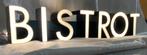 Insegna BISTROT - Lichtbak - metaal en plastic, Antiek en Kunst