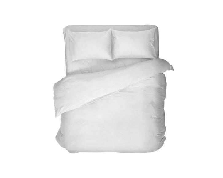 PRIMAVIERA DELUXE Egyptisch Katoen Uni Wit - 240 x 200/260, Maison & Meubles, Chambre à coucher | Linge de lit