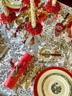 Exclusieve winterse toile de Jouy tafelkleed voor grote